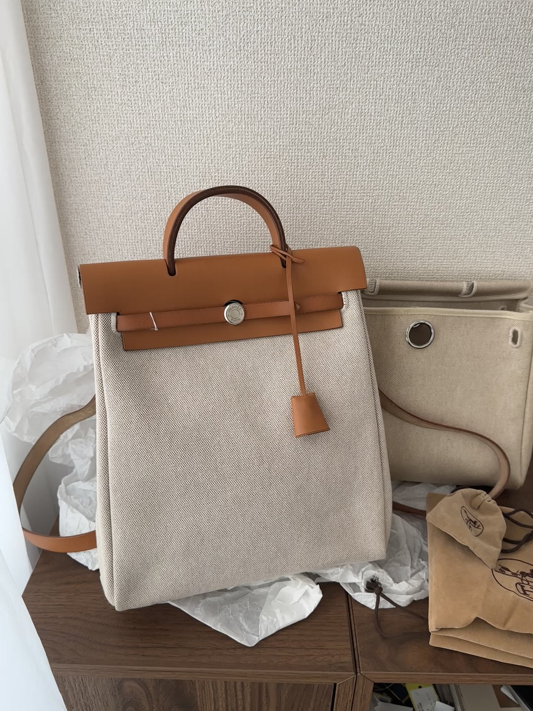 Hermes Herbag Backpack 🤎✨ Classic & Versatile