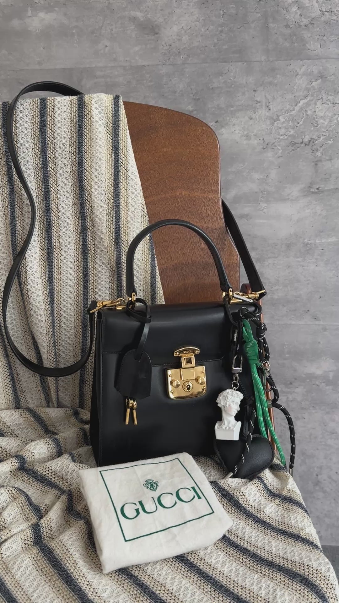 Gucci Padlock Small Kelly Bag – Black (Full Set)
