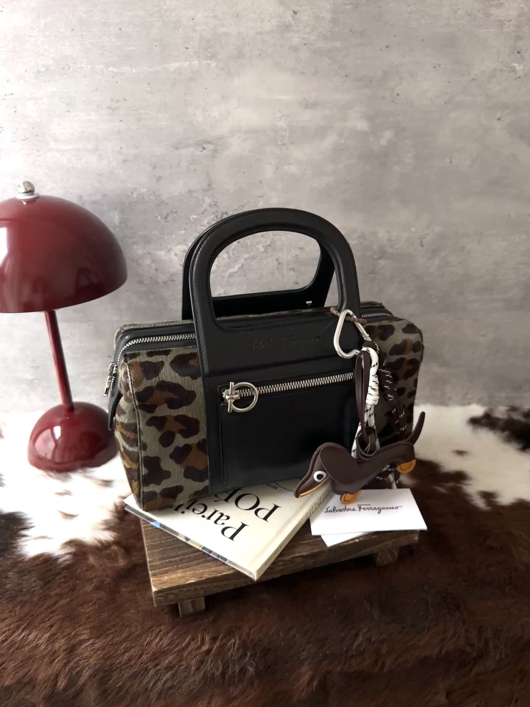 Ferragamo Pony Hair Box Bag 🖤｜Rare Pony Hair Finish｜Compact Yet Spacious｜Crossbody Ready
