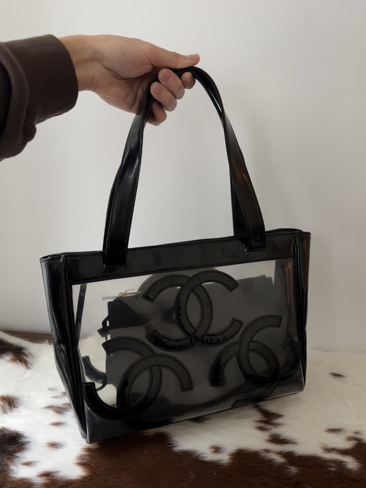 Chanel CC PVC Tote Bag 🖤 (with Sticker)