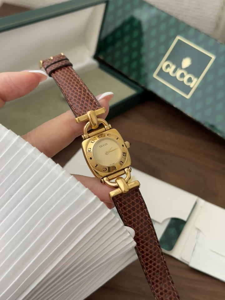 GUCCI 古馳 Vintage Watch 🤎 經典方圓錶面