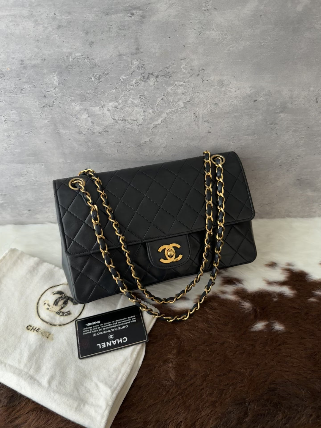 Chanel Classic Flap 25cm Double Flap 🖤✨｜Black Quilted Leather × Gold-Tone Hardware × Timeless Icon