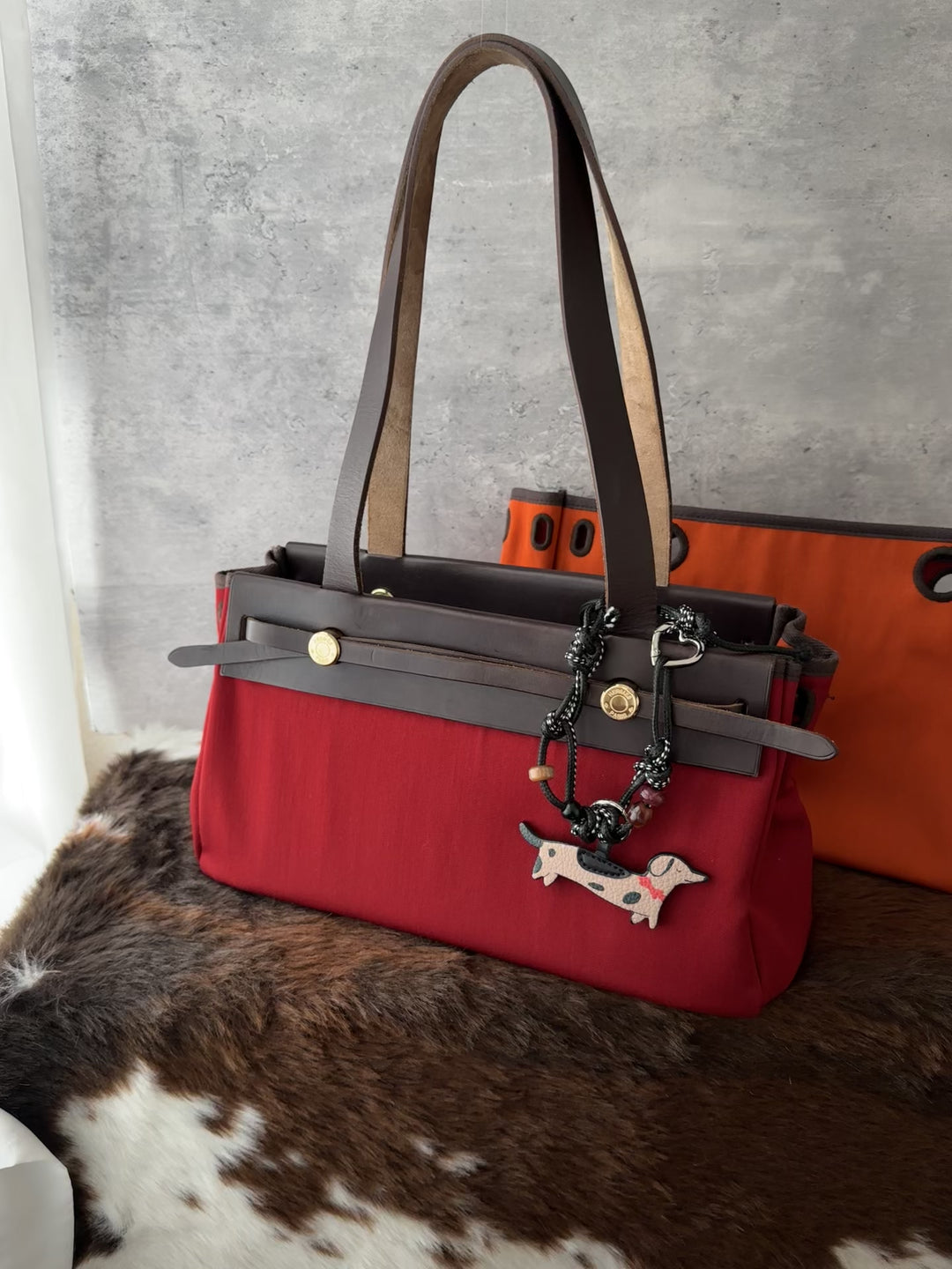 HERMÈS Horizontal Small Herbag Tote ❤️｜Rare Compact Size｜Gold-Tone Hardware｜Interchangeable Canvas Body