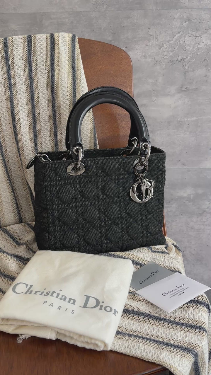 Dior Lady Dior Denim Bag – Full Set