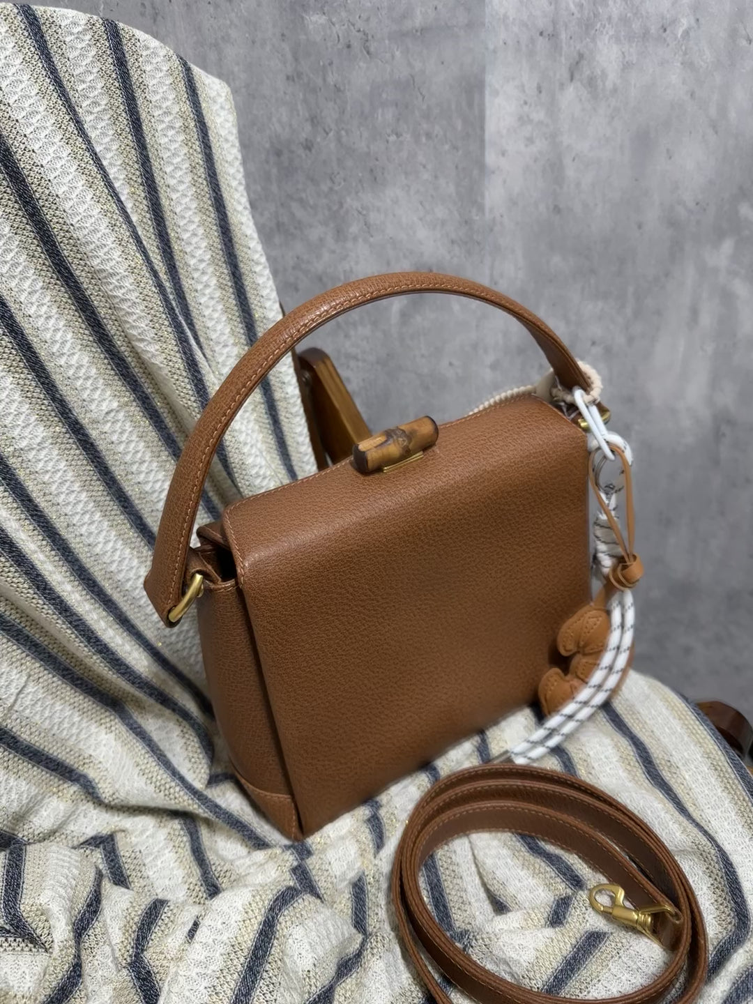 Gucci Bamboo Small Box Bag – Caramel Brown (with Original Strap)