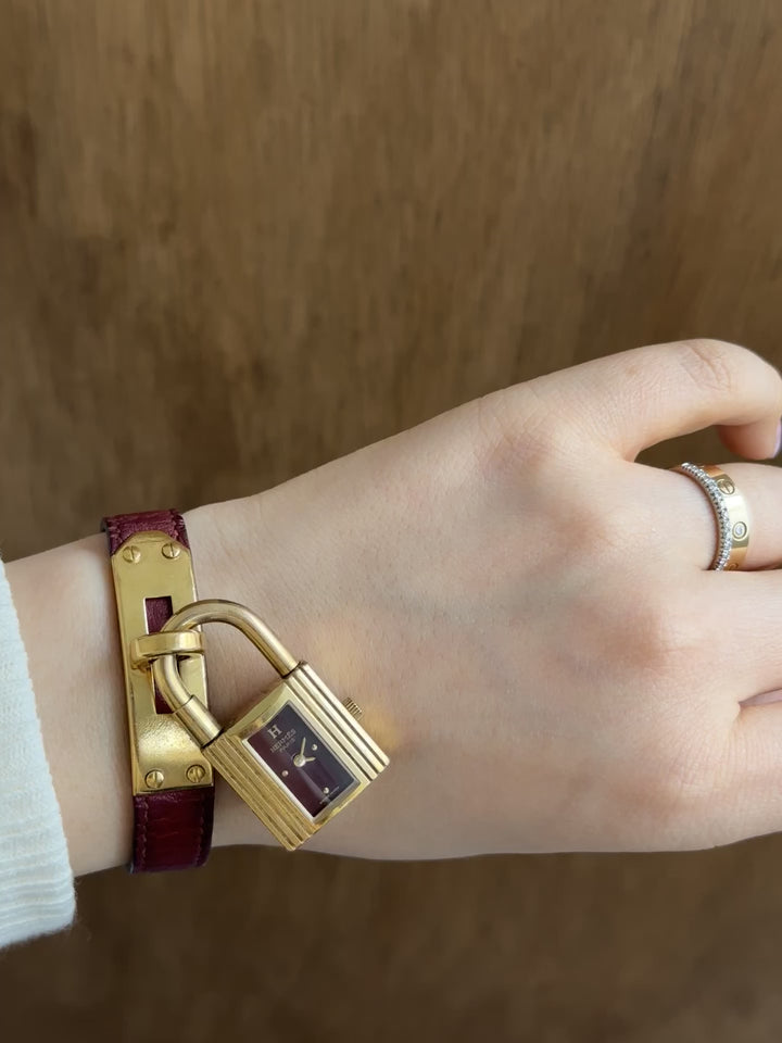 Hermès Kelly Lock Watch ❤️🔒｜Iconic Padlock Design・Vintage Charm・Collectible Piece
