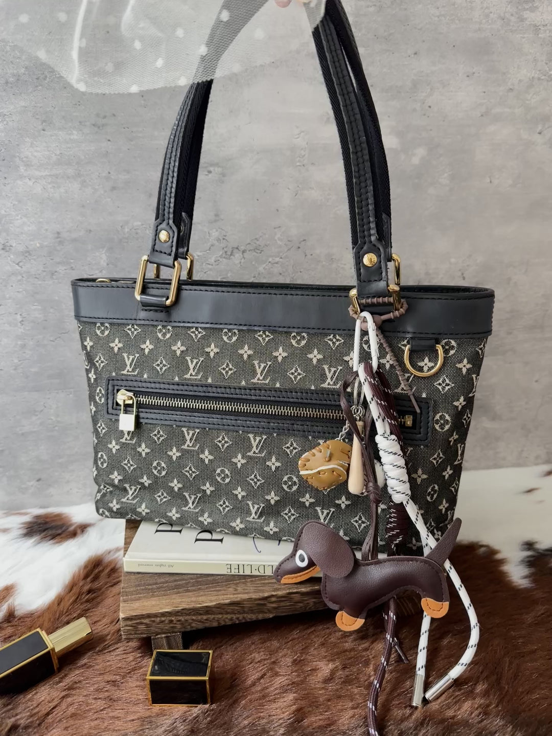 Louis Vuitton Mini Monogram Shoulder Tote Bag 🖤🩶｜Rare Compact Size × Lightweight Design × Practical Storage