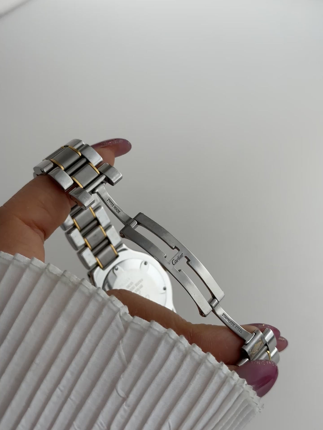 Cartier Vintage Two-Tone Watch ✨｜Space Age Design × Elegant Roman Dial × Iconic Cartier Style