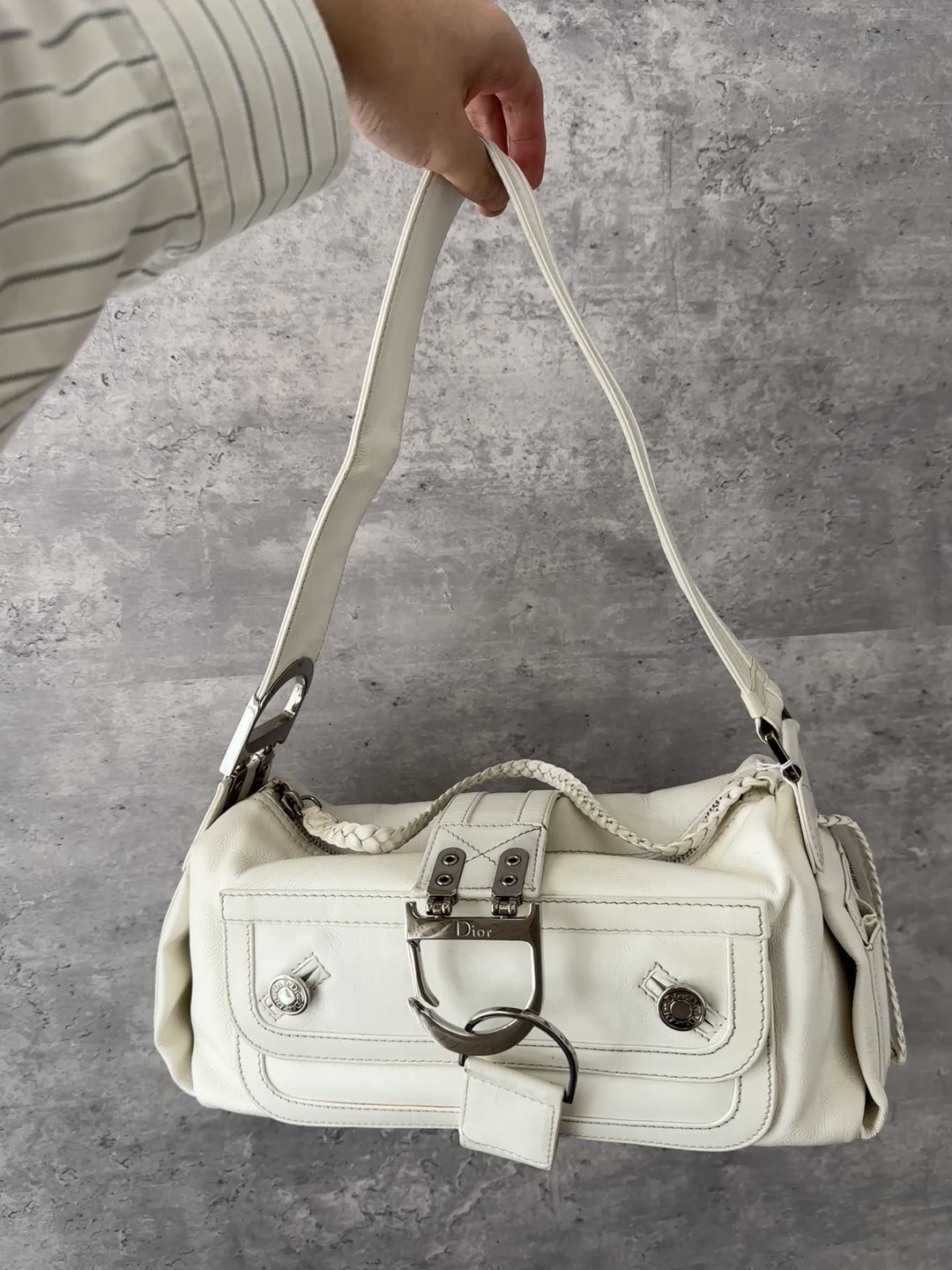 Dior Y2K White Hobo 🤍 | Dreamy Milk-White Retro Charm ✨