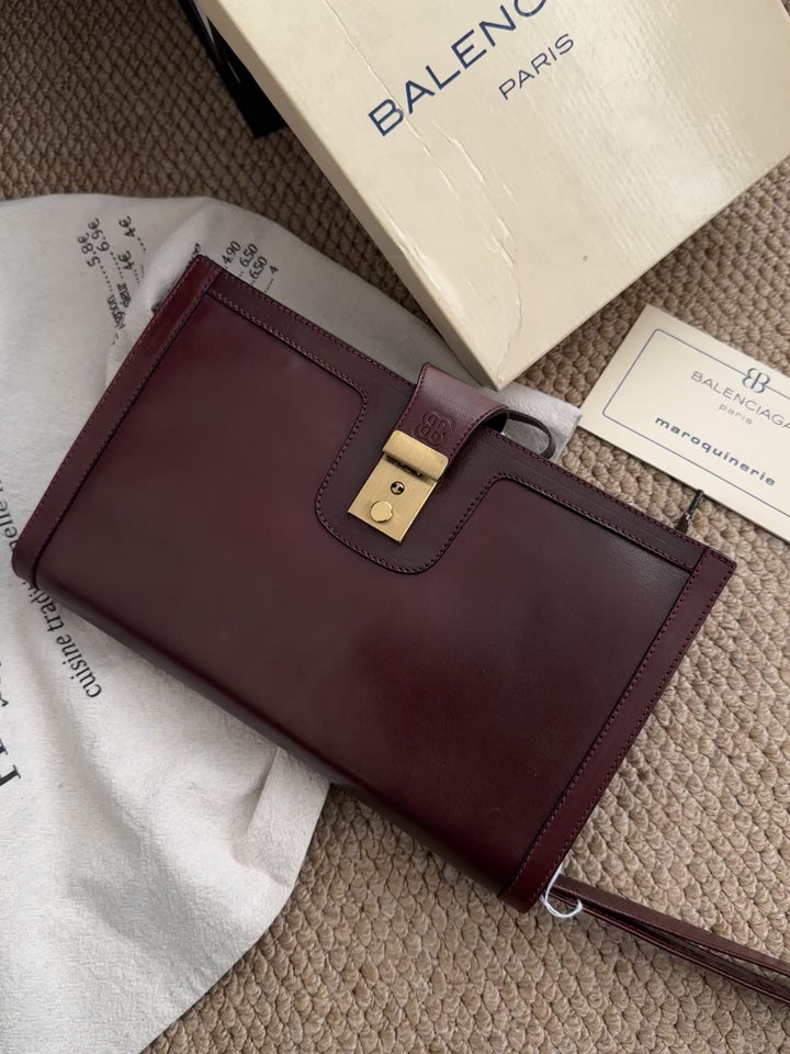 Balenciaga Vintage Second Bag in Cowhide Leather