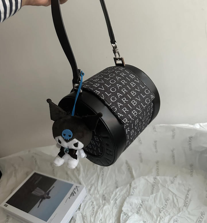 BVLGARI Denim Blue Barrel Bag｜Rare Denim Tone × Unique Barrel Silhouette 🖤